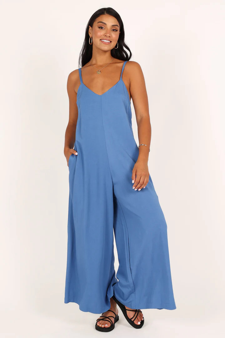 Finley Jumpsuit - Blue | Petal & Pup (US)