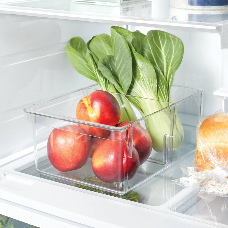 Standard Divided Fridge & Pantry Bin Clear - Brightroom™ | Target