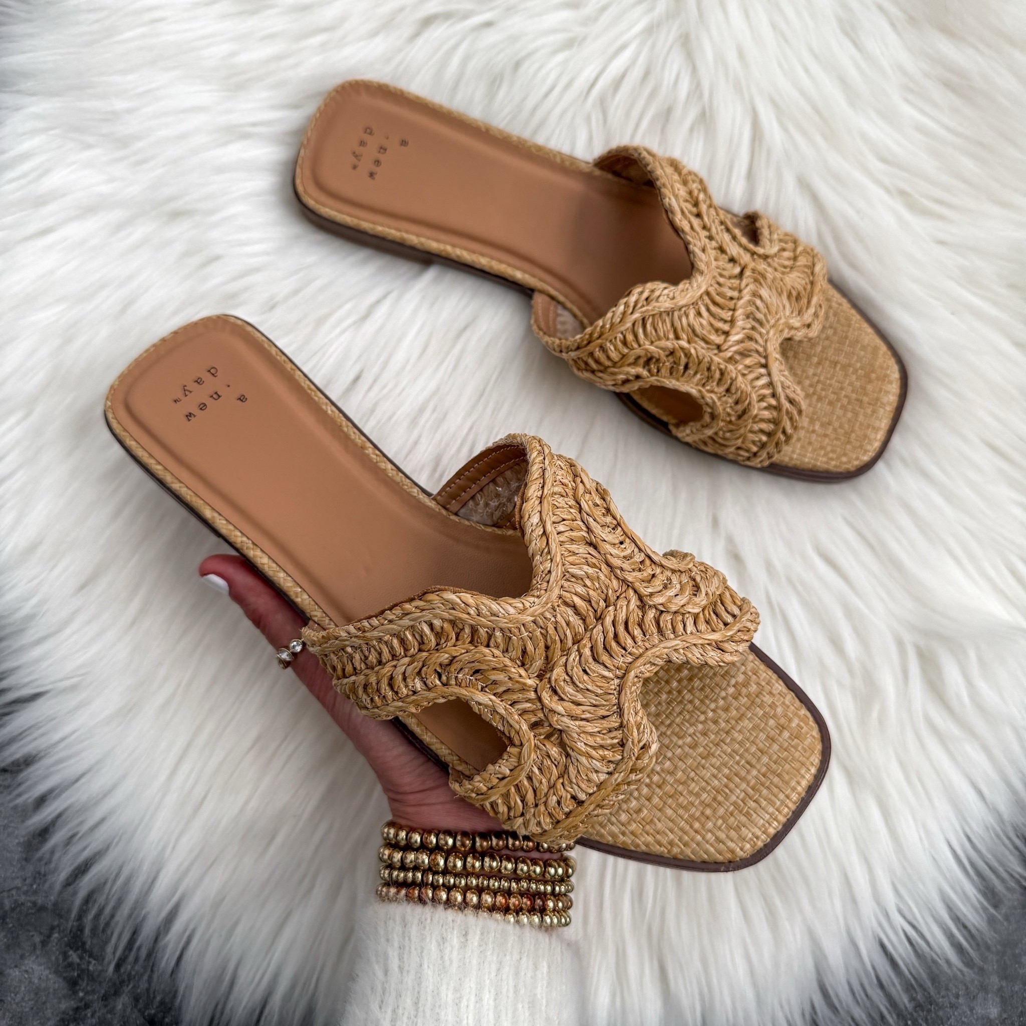 Women’s Nina sandals with memory foam insole a new day from target runs true to size 