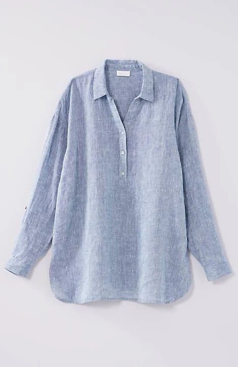 Linen Relaxed Popover Tunic | J. Jill