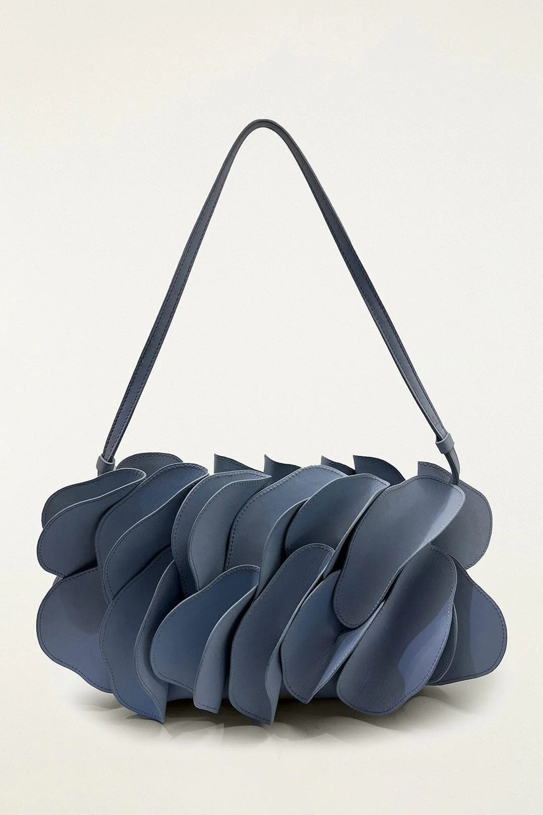 Blue Leather Shoulder Flower Bag | FARM Rio | FarmRio (US)