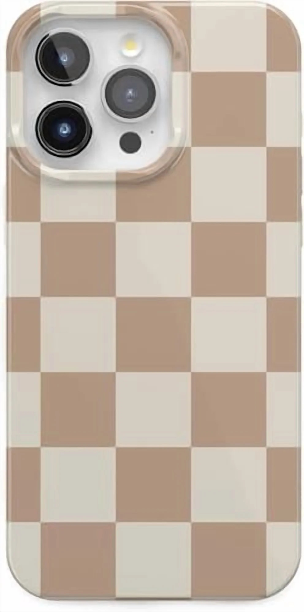 Casely iPhone 15 Pro Max Case | Fit Check | Neutral Checkerboard Checkered Classic Case | Compati... | Walmart (US)