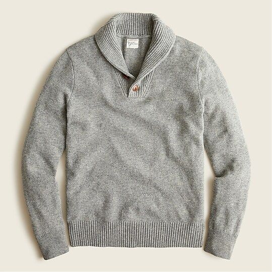 J.Crew: Rugged Merino Shawl-collar Sweater For Men | J.Crew US