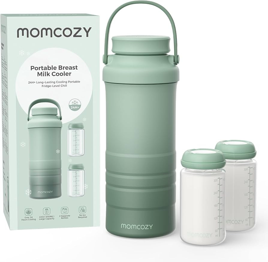 Momcozy 22oz Portable Breast Milk Cooler for Outdoor, Life Saver with 360° Total Cooling for 24 ... | Amazon (US)
