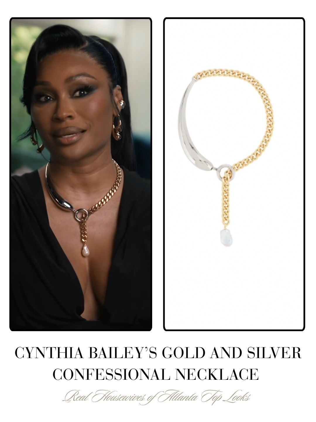 Cynthia Bailey’s Gold and Silver Confessional Necklace