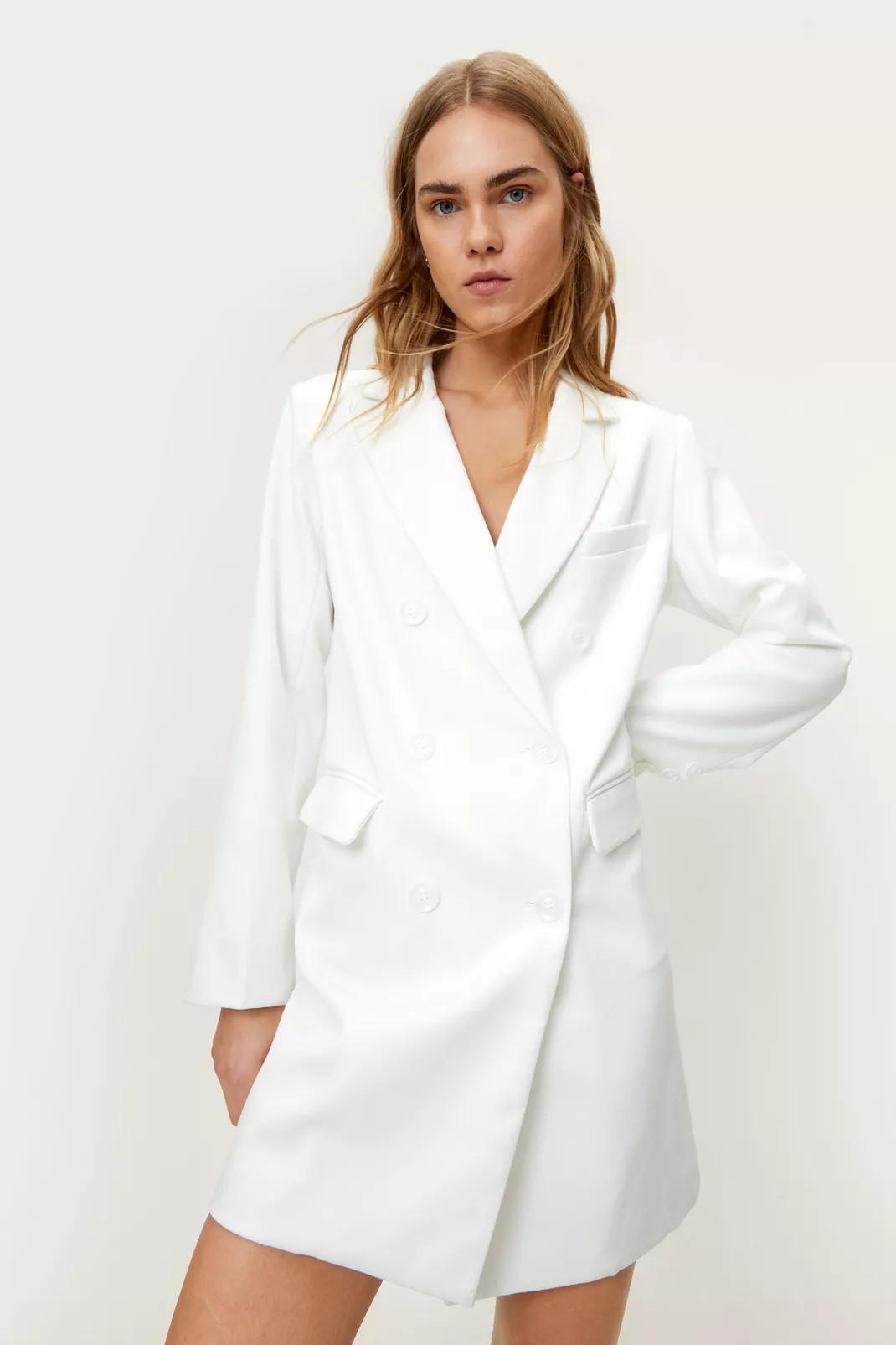 Double Breasted Oversized Mini Blazer Dress | Nasty Gal Canada