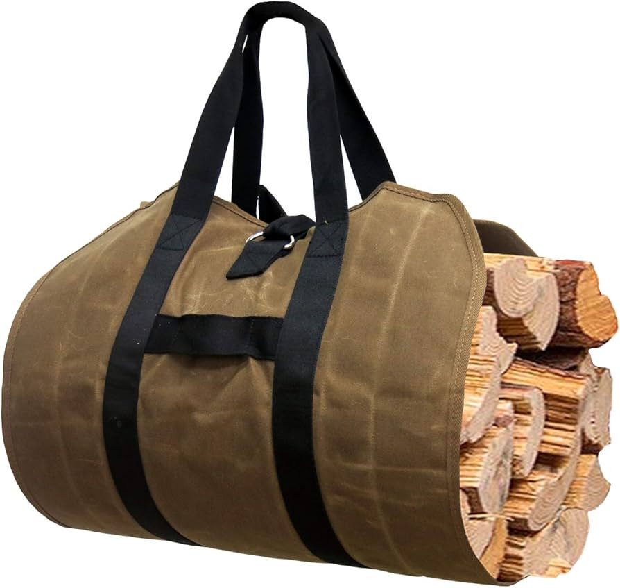 Firewood Carrier, Heavy Duty Log Carrier for Firewood, Large Canvas Log Tote Bag Wood Stove Acces... | Amazon (CA)