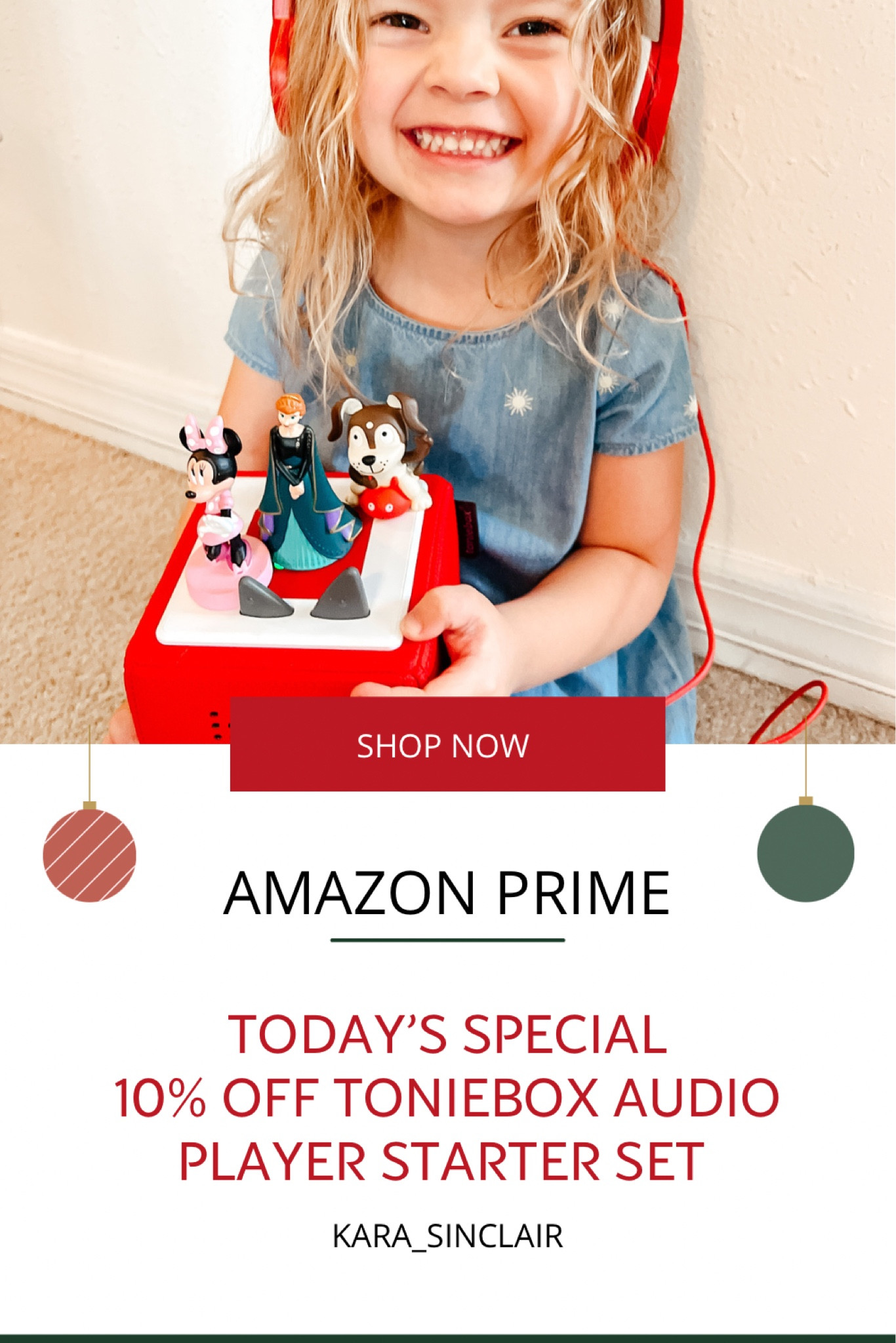 Amazon find! 10% off for Prime members! Toniebox Audio Player Starter Set with Woody, Lightning McQueen, Simba, Winnie-The-Pooh, and Playtime Puppy - Listen, Learn, and Play with One Huggable Little Box - Light Blue or red! We have had ours for two years and my kids love it! 

#LTKHoliday #LTKGiftGuide #LTKstyletip