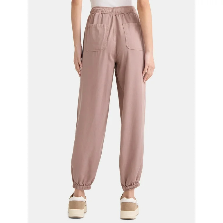 Time and Tru Women's High Rise Parachute Jogger, 28" Inseam, Sizes XS-XXXL | Walmart (US)