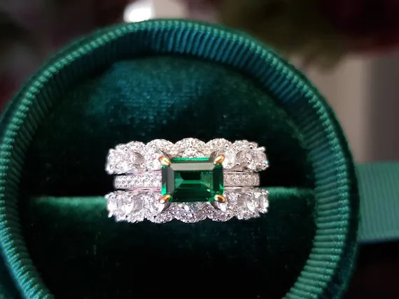 Baguette Ring. Baguette Rings. Emerald Cut Baguette Ring. | Etsy | Etsy (US)