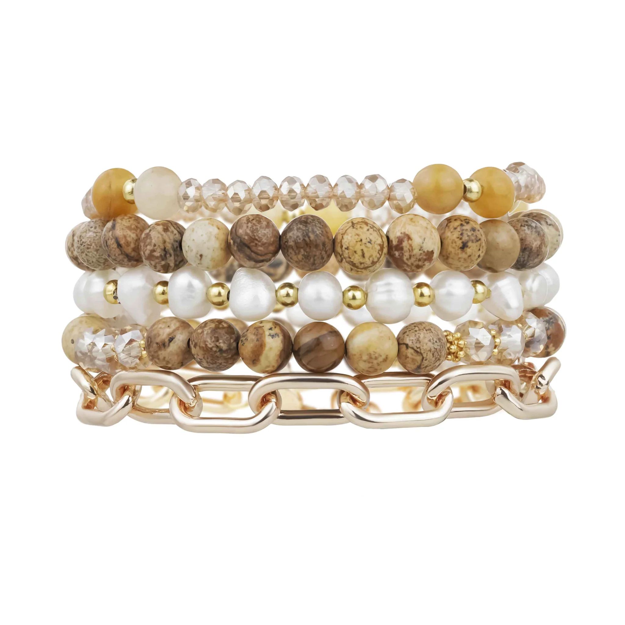 Jasper Stacking Bracelet Set | Victoria Emerson