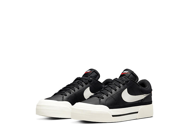 Nike Womens Court Legacy Lift Sneaker - Black | Rack Room Shoes