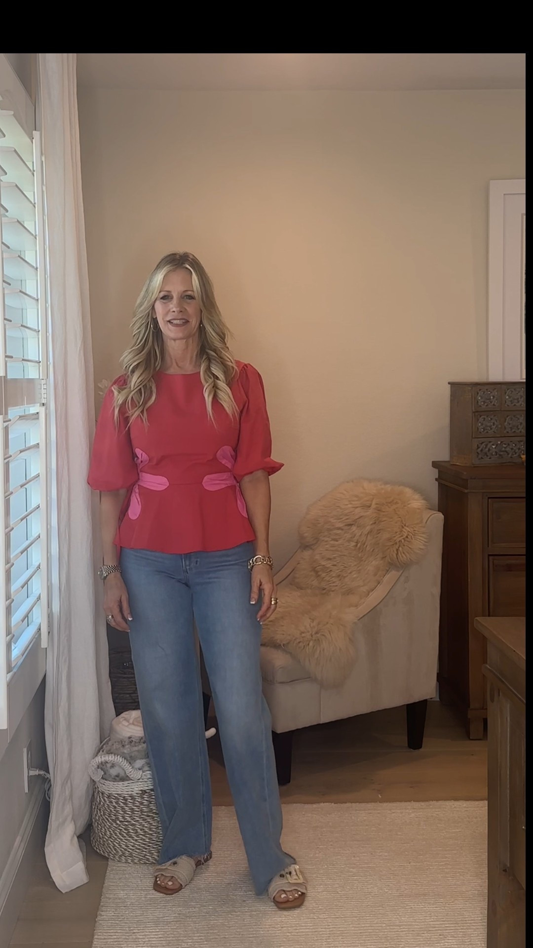 OOTD - This top is adorable and love the color.  I get so many compliments when I wear it. 

Red carpet of Life, LTK over 50, summer tops 

#LTKStyleTip #LTKWorkwear