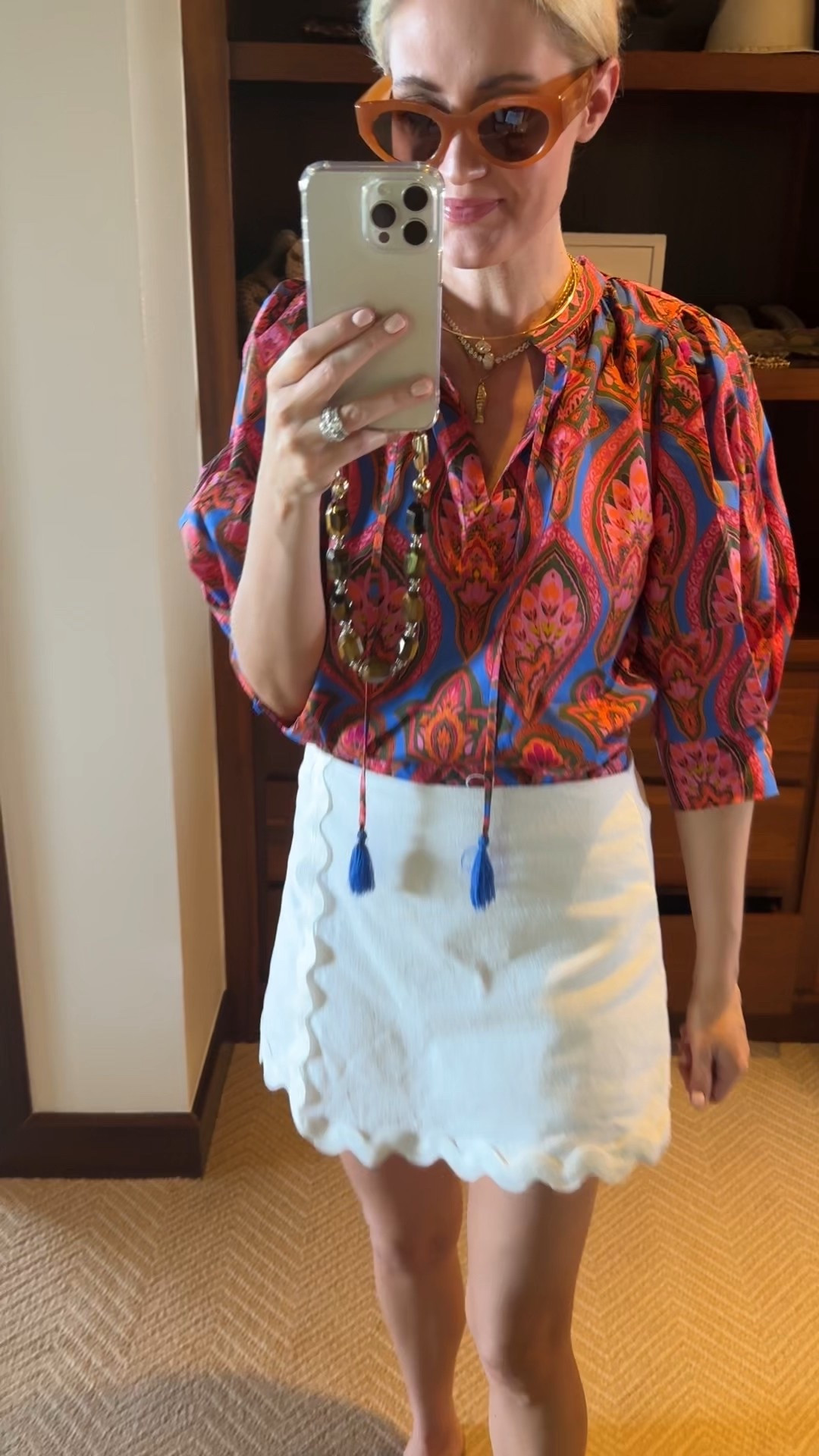 Bright prints paired with crisp white make this an easy resort outfit for warm days and relaxed nights. Comfortable, polished, and perfect for vacation plans.

#LTKootd #LTKdayinmylife