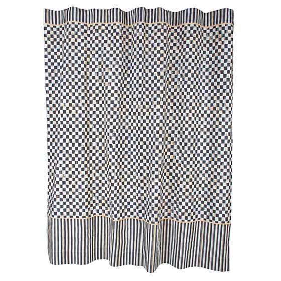 Courtly Check Shower Curtain | MacKenzie-Childs