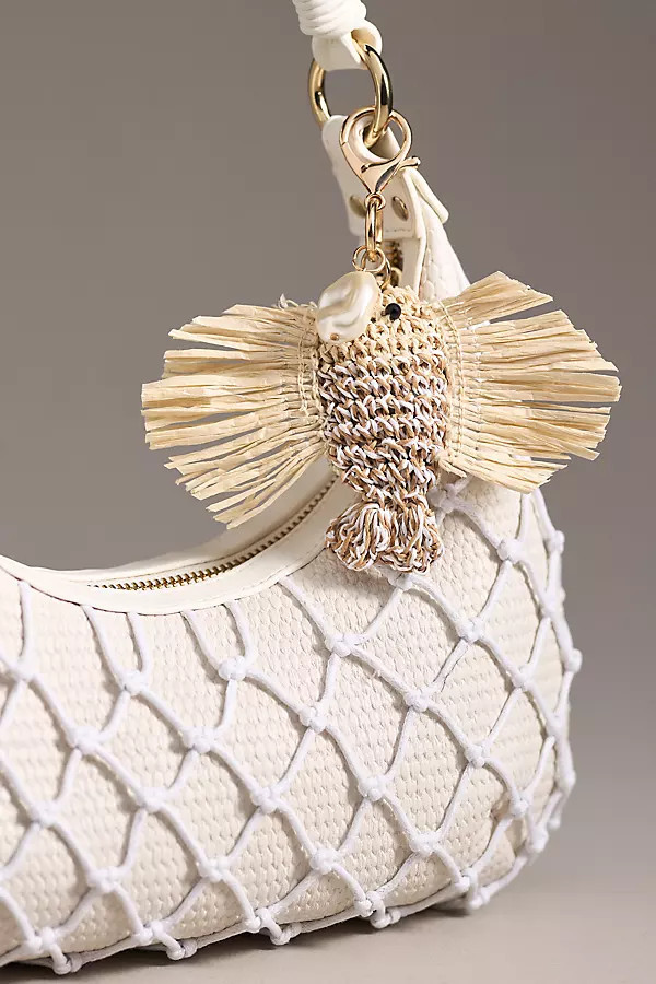 Under the Sea Raffia Bag Charm | Anthropologie (US)