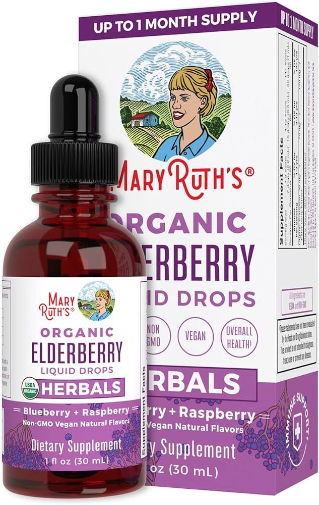Elderberry Syrup by MaryRuth's | USDA Organic | Black Elderberry Liquid Drops for Immune Support ... | Amazon (US)