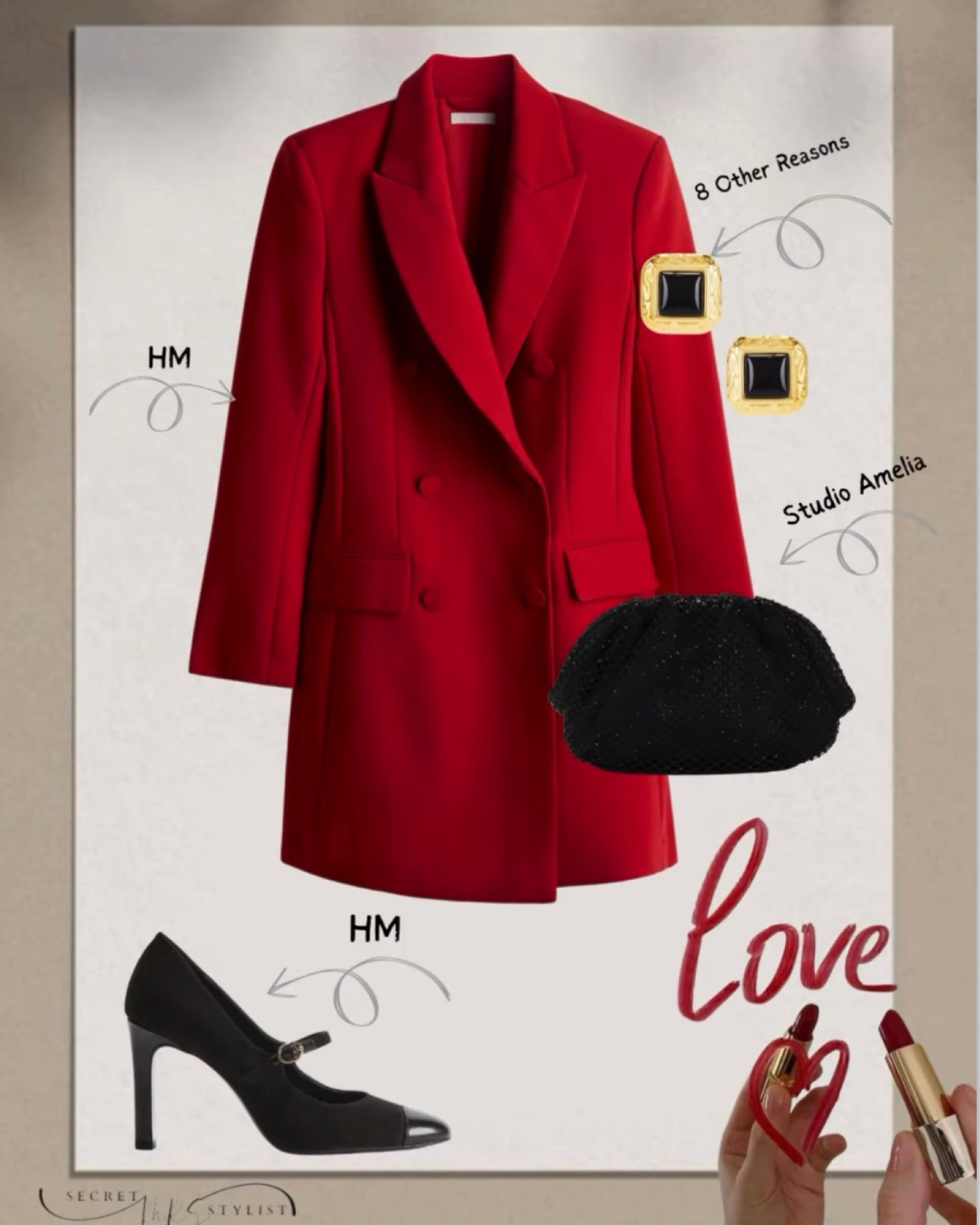 Red hot and budget-friendly 🔥 This chic blazer dress from H&M, paired with sleek HM heels and a Studio Amelia bag, proves that style doesn’t have to break the bank! What’s your go-to affordable find? #AffordableFashion 

#LTKHoliday #LTKStyleTip #LTKParties
