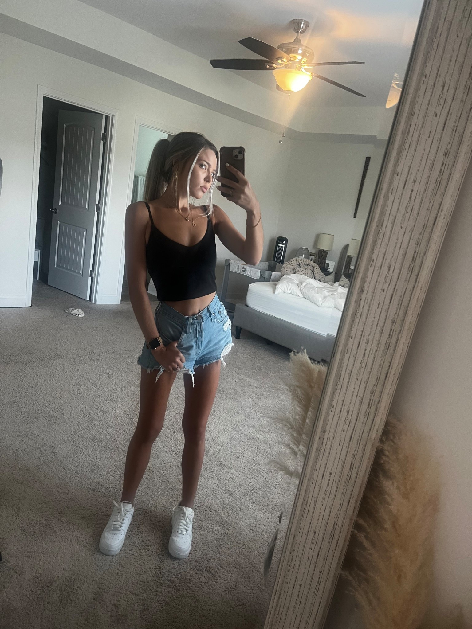 Proof the Align tank is basically a 2-for-1 deal 🖤 … wears like a workout top with leggings but also passes as the cutest little crop with denim & sneakers. Mall day = handled 💁🏼‍♀️

Top: Size 2
Shorts: 24

#LTKActive #LTKFamily #LTKStyleTip
