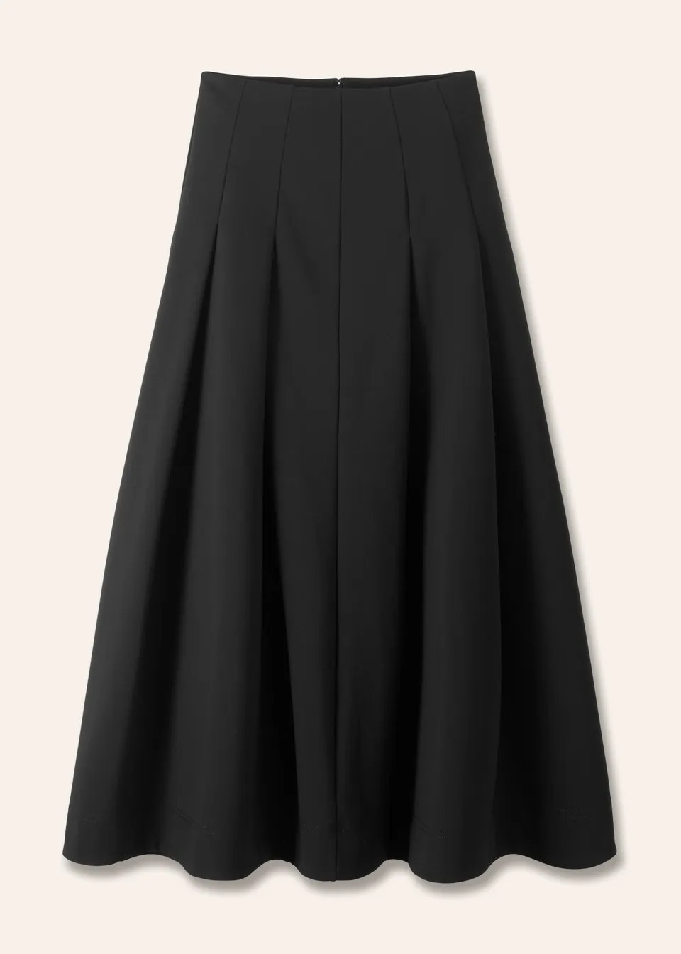 Ponte Pleated Maxi Skirt | ME+EM Global (Excluding US)