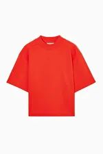 BOXY-FIT MOCK-NECK T-SHIRT | COS (US)