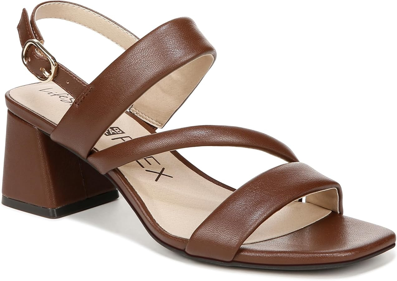 LifeStride Women's Celia Slingback Strappy Dress Sandals Heeled | Amazon (US)