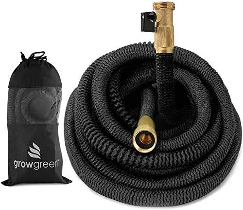 GrowGreen Heavy Duty Expandable Garden Hose, Strongest Garden Hose with Solid Brass Connector, Fl... | Amazon (US)
