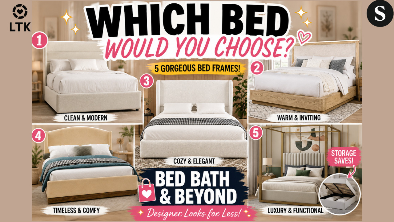 BED BATH & BEYOND BEDS THAT LOOK HIGH-END 😍 | My Favorite Neutral Bed Frames

Looking for the perfect bed frame for your bedroom makeover? Today I'm sharing some of my favorite Bed Bath & Beyond bed finds featuring elegant wingback headboards, cozy upholstery, storage options, and designer-inspired styles.
Whether you love modern organic, soft luxury, or timeless neutral decor, there's a beautiful option in this roundup for every style.
✨ Featured Beds: • Harper & Bright Velvet Canopy Bed • Christopher Knight Home Velvet Upholstered Bed • GDFStudio Wingback Platform Bed • Kailani Wingback Bed • CraftPorch Lift-Up Storage Bed

Which one is your favorite? Let me know in the comments!
🛍️ Shop all my favorite home finds:


 ✨ LTK:



 ✨ ShopMy:
https://shopmy.us/shop/collections/5749712

 
Don't forget to like, comment, and subscribe for more affordable luxury home decor inspiration.


#BedBathAndBeyond #BedroomDecor #NeutralBedroom #LuxuryBedroom #BedFrameIdeas #HomeDecor #InteriorDesign #BedroomInspo #AffordableLuxury #UpholsteredBed #WingbackBed #ModernBedroom #HomeStyling #Over50AndChic #JoyceMichelle





bed bath and beyond beds, upholstered bed frame, wingback bed, neutral bedroom ideas, luxury bedroom decor, platform bed frame, storage bed, velvet bed frame, designer bed dupes, bedroom makeover, affordable luxury decor, modern bedroom furniture, beige bedroom ideas, queen bed frame, home decor inspiration, bed frame shopping, neutral home decor, bedroom styling ideas 

 #LTKdayinmylife #LTKOver40 #LTKHome