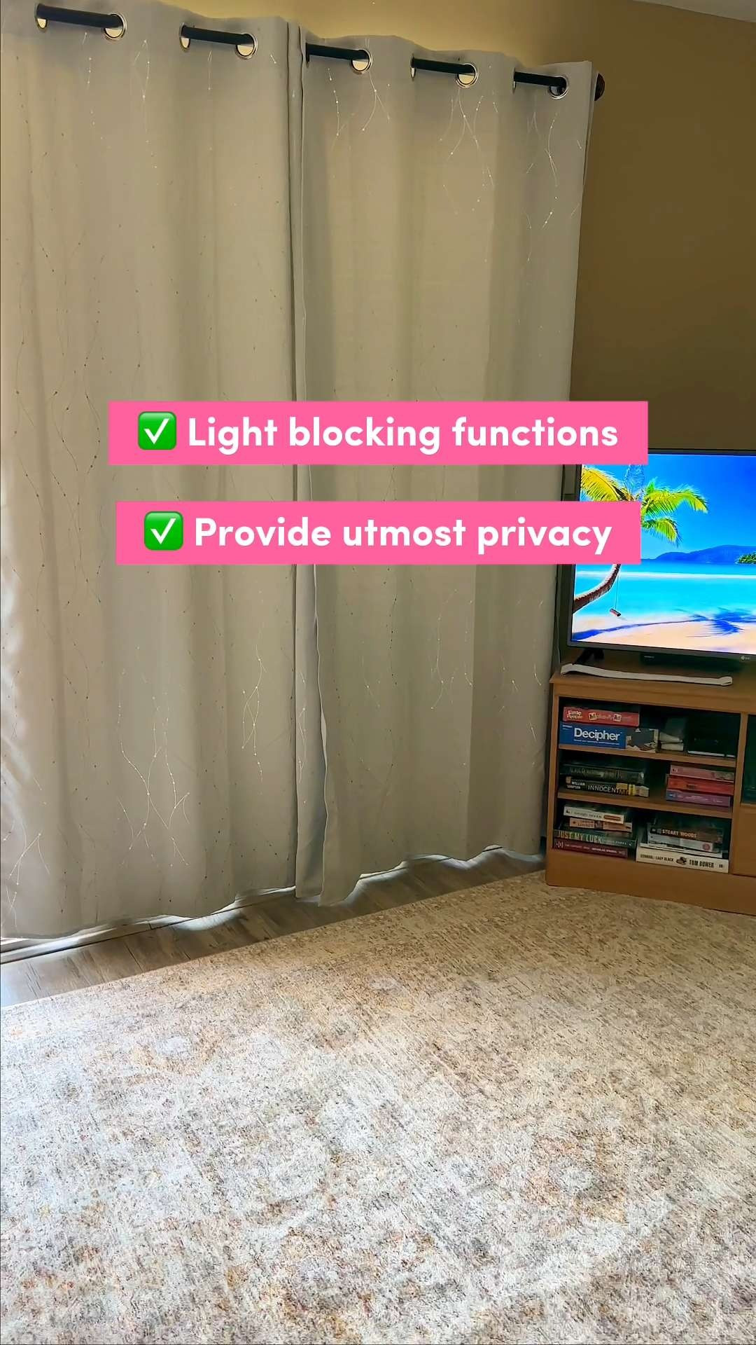 Transform your bedroom into a peaceful retreat with Deconovo Blackout Curtains! These curtains help balance room temperatures by insulating against summer heat and winter chill, making your home more energy-efficient year-round. I love how the elegant fabric adds a clean, airy look while still providing total privacy. 💤 Great gift ideas for new homeowners looking to elevate their space! 🙌 #LTKHome #LTKKitchen #Deconovo #BlackoutCurtains #BedroomDecor #SleepBetter #HomeImprovement #InteriorDesign #WindowTreatments 

#LTKmomlife #LTKHome