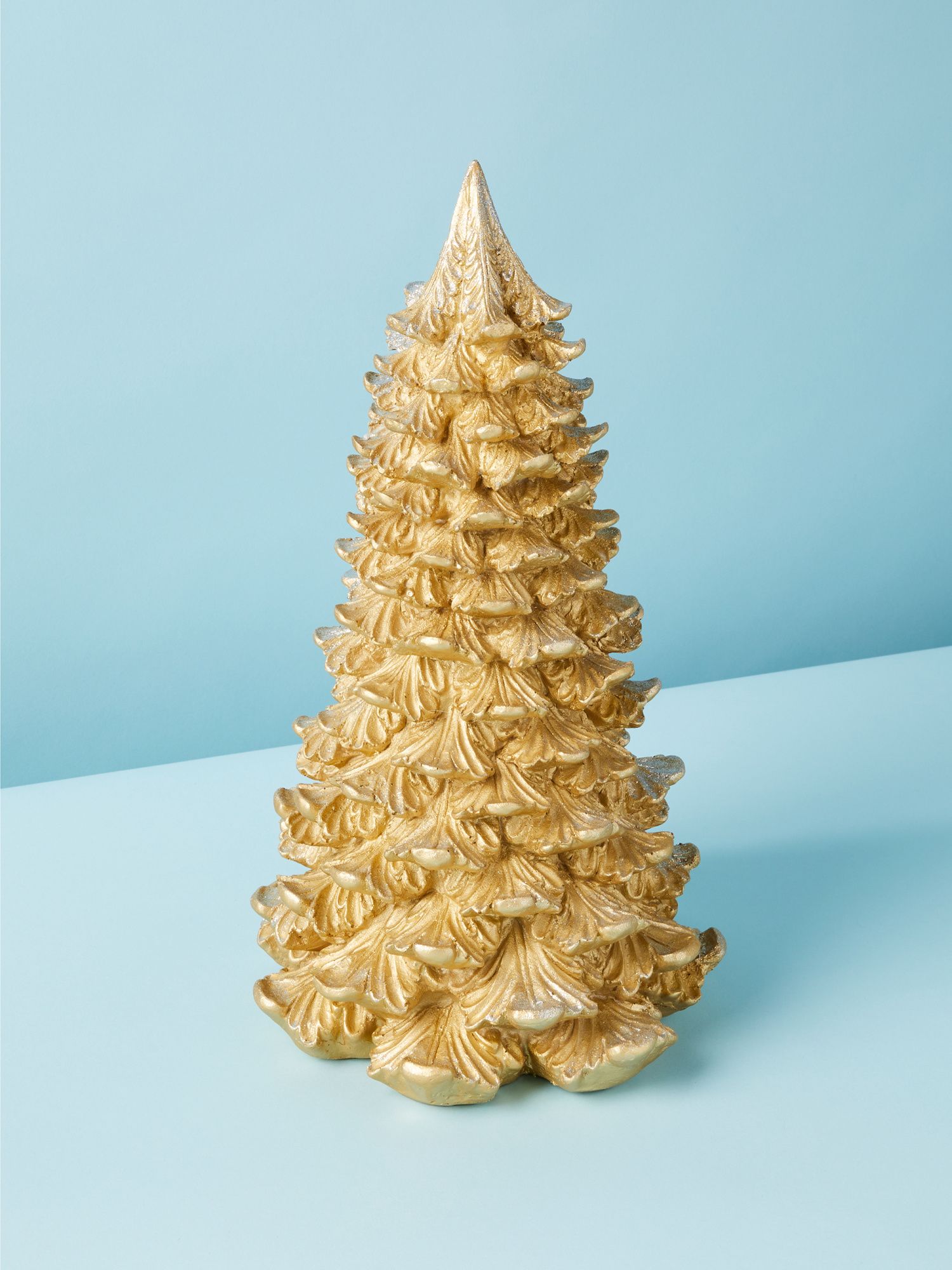 16in Glitter Cone Tree | Seasonal Decor | HomeGoods | HomeGoods