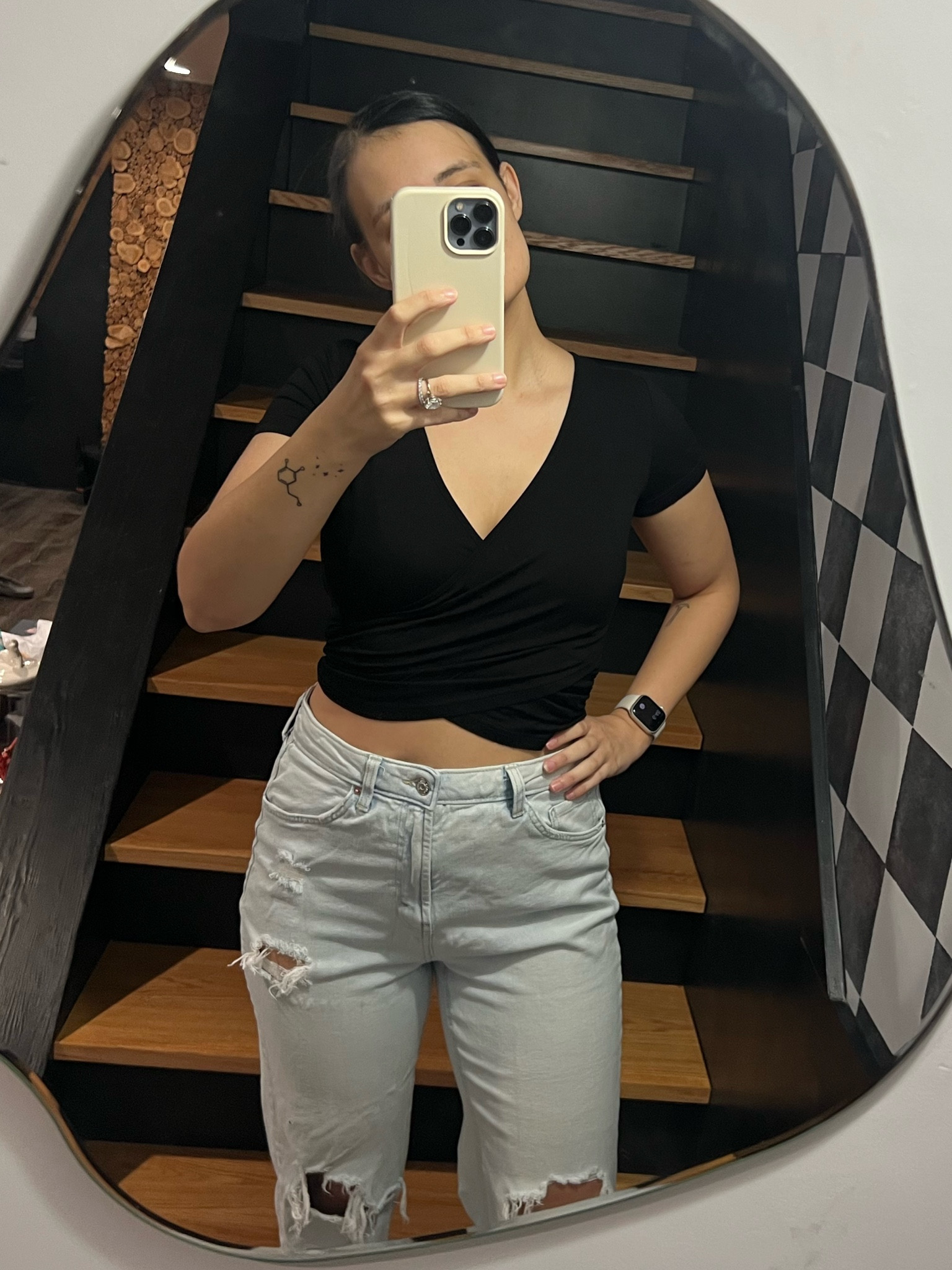 I’m obsessed with this black wrap crop top! It’s so soft and flattering! 

#LTKstyletip #LTKfindsunder50