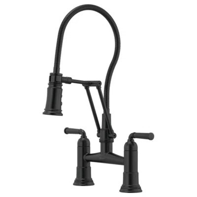 Rook® Articulating Bridge Faucet with Finished Hose | Wayfair North America