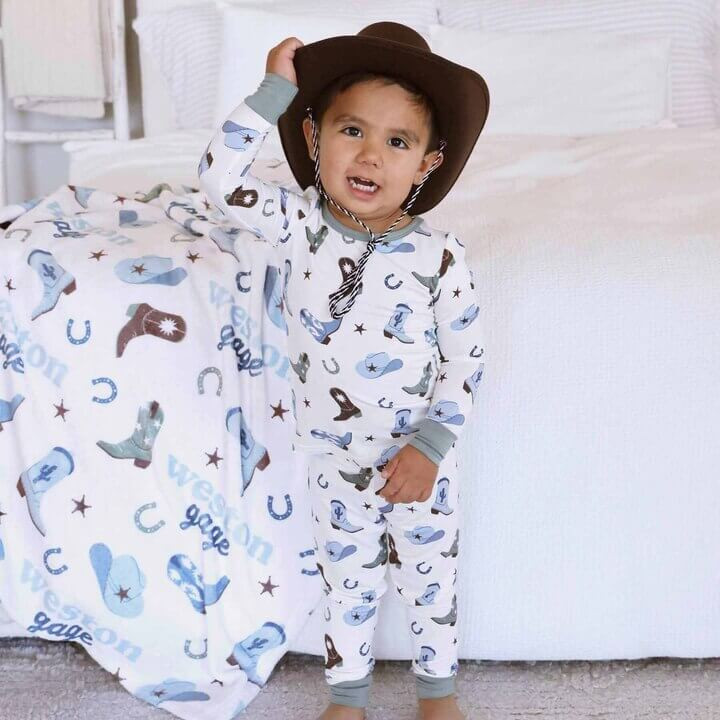 Boot Scootin' Two Piece Pajama Set | Caden Lane