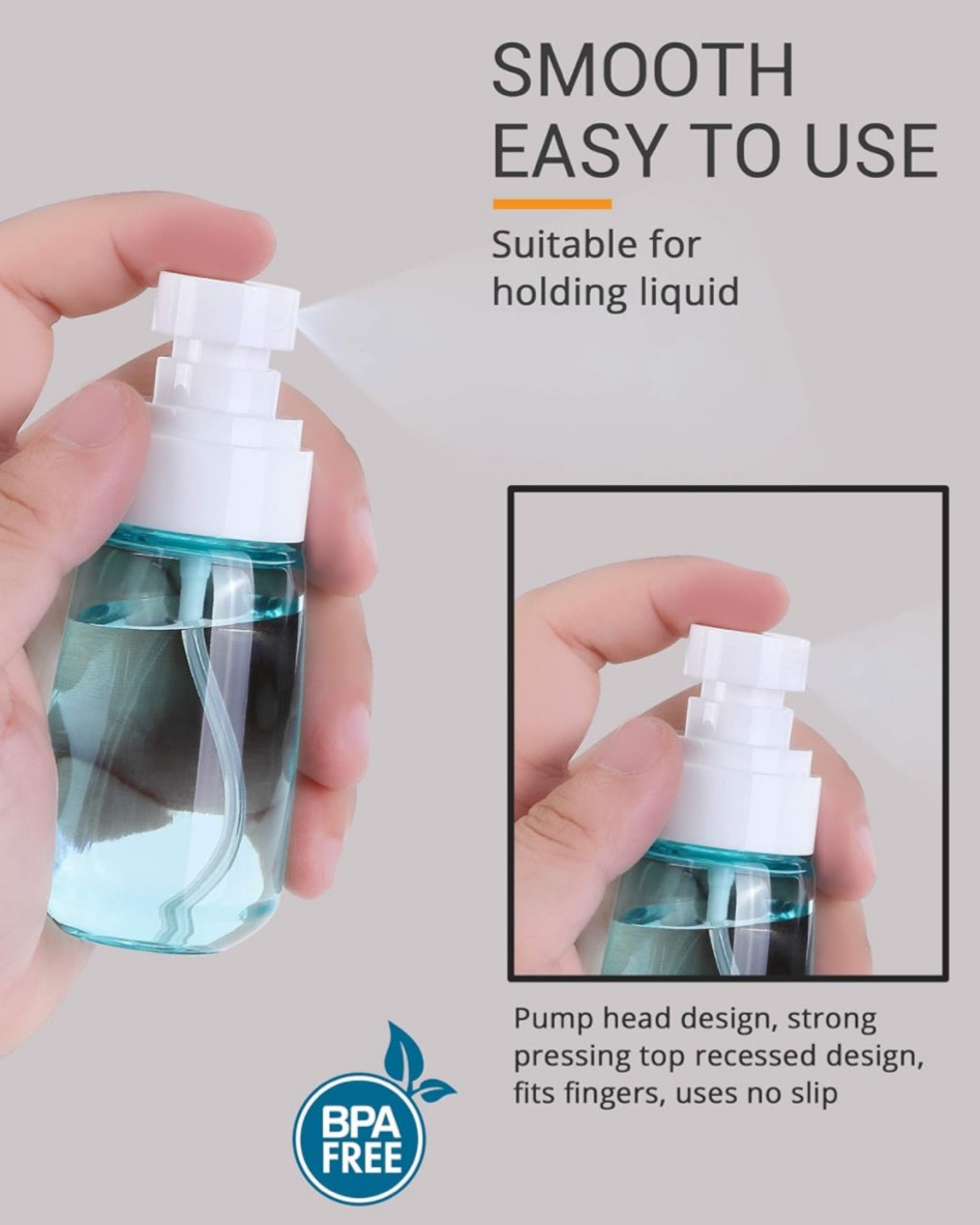 Soft fine mist spray bottle for travel - TSA approved! I put my Glymed CBD mist in here for softer application and to make it carryon approved! 

#LTKtravel #LTKbeauty #LTKxPrime