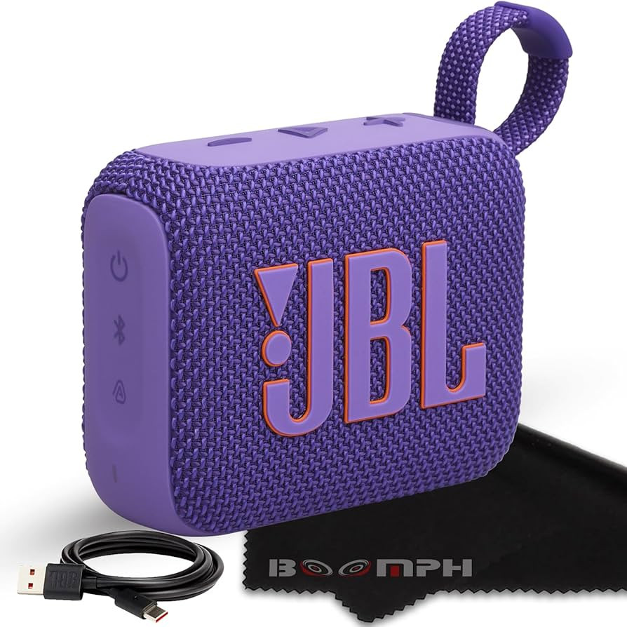 JBL Go 4 Portable Bluetooth Wireless Speaker, IP67 Waterproof and Dustproof Built-in Battery - Pu... | Amazon (US)