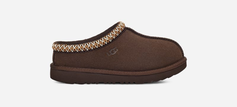 UGG® Kids' Tasman II Suede Slippers in Dusted Cocoa, Size 1K | UGG (US)