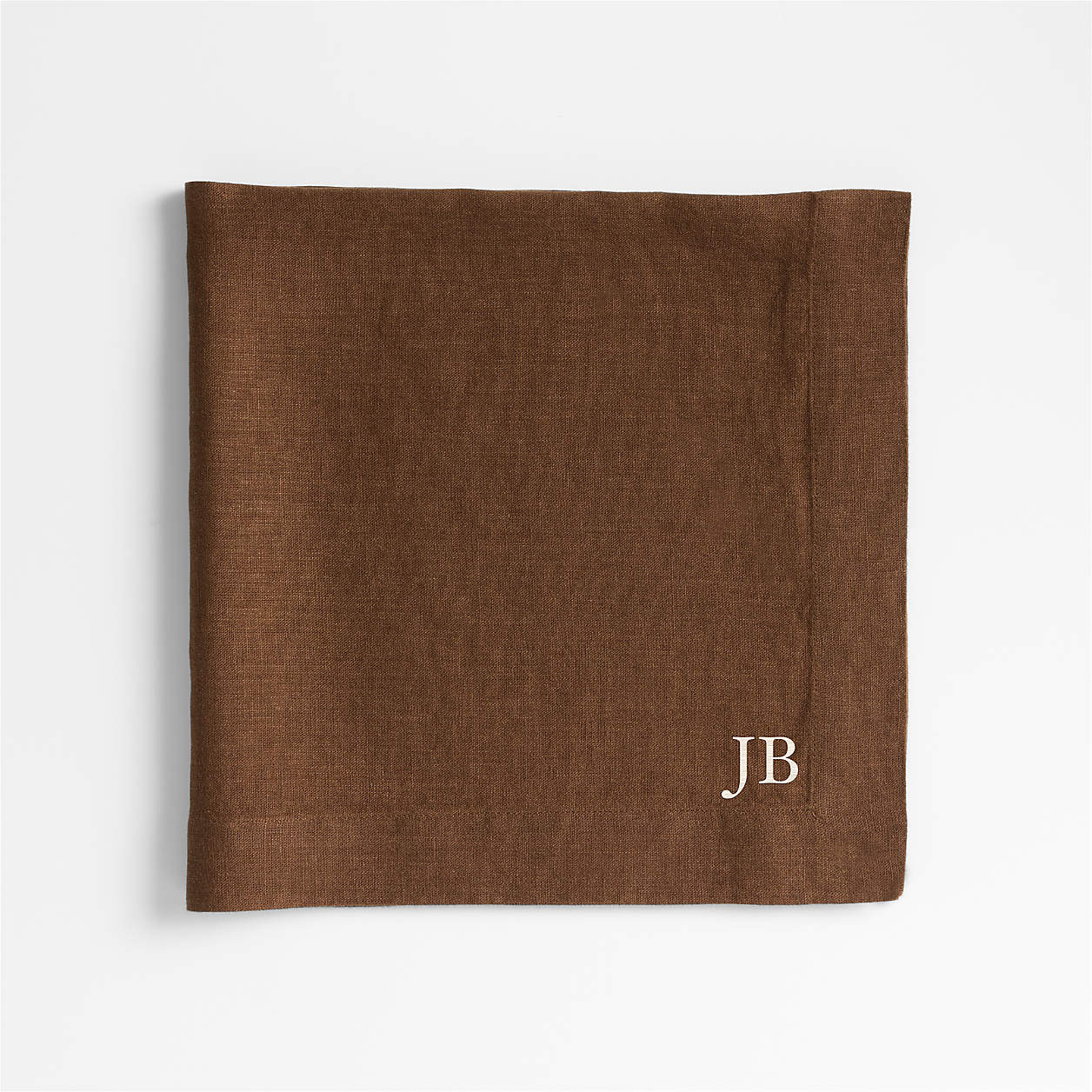 Marin Earth Brown EUROPEAN FLAX -Certified Linen Napkin + Reviews | Crate & Barrel | Crate & Barrel