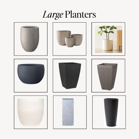 Large planters for your front doorr