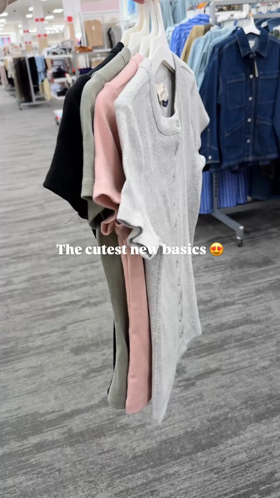 Cutest new basics 😍. New ribbed button down tees by Universal Thread 

#LTKFindsUnder50 #LTKFindsUnder100 #LTKStyleTip