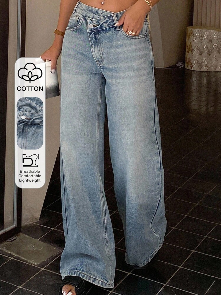 Asymmetric Jeans | SHEIN