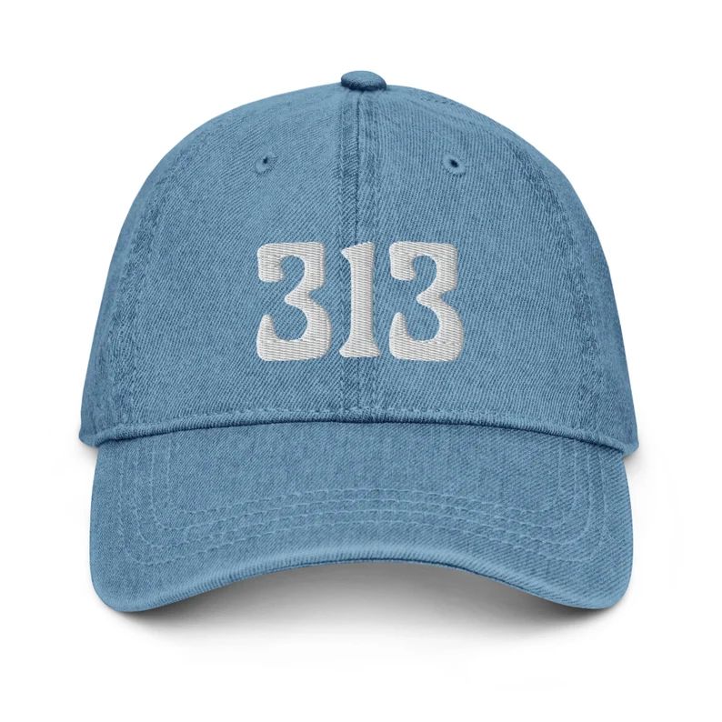 313 Detroit Denim Hat Lions Hat Detroit Hat - Etsy | Etsy (US)