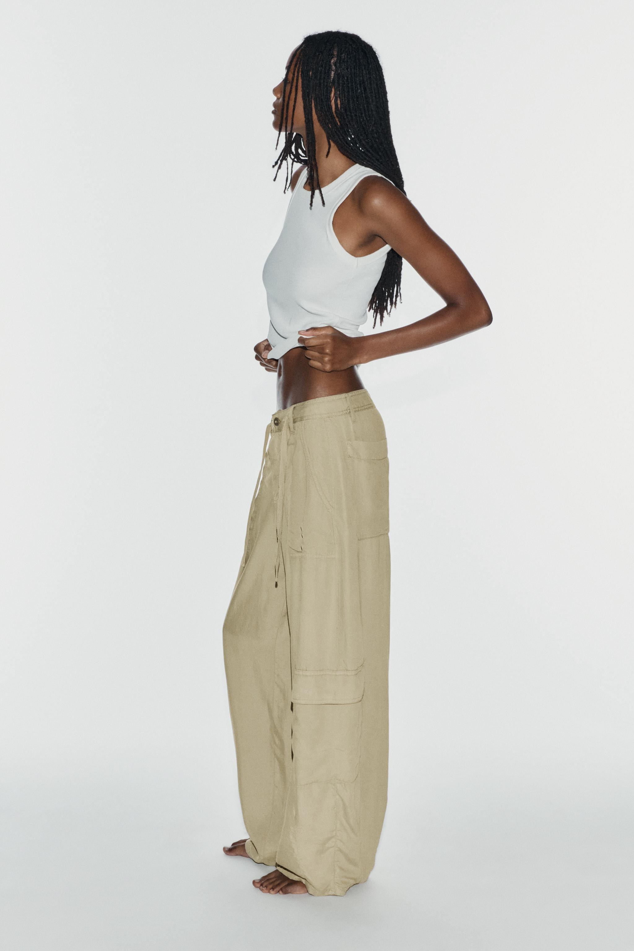 Oversize flowing cargo trousers | Zara UK