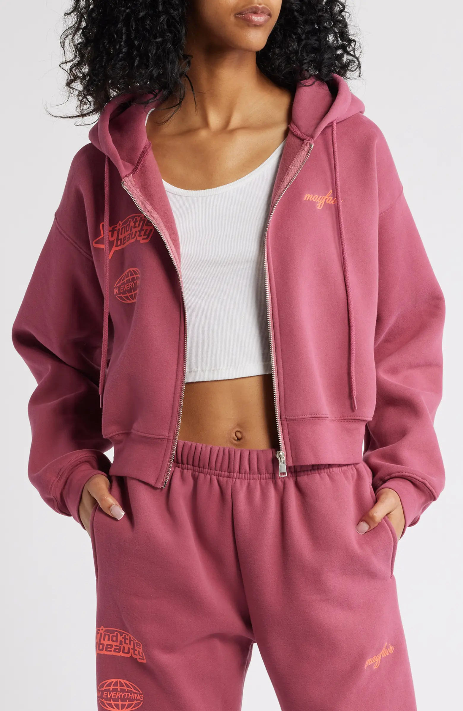 Find the Beauty Graphic Zip-Up Hoodie | Nordstrom