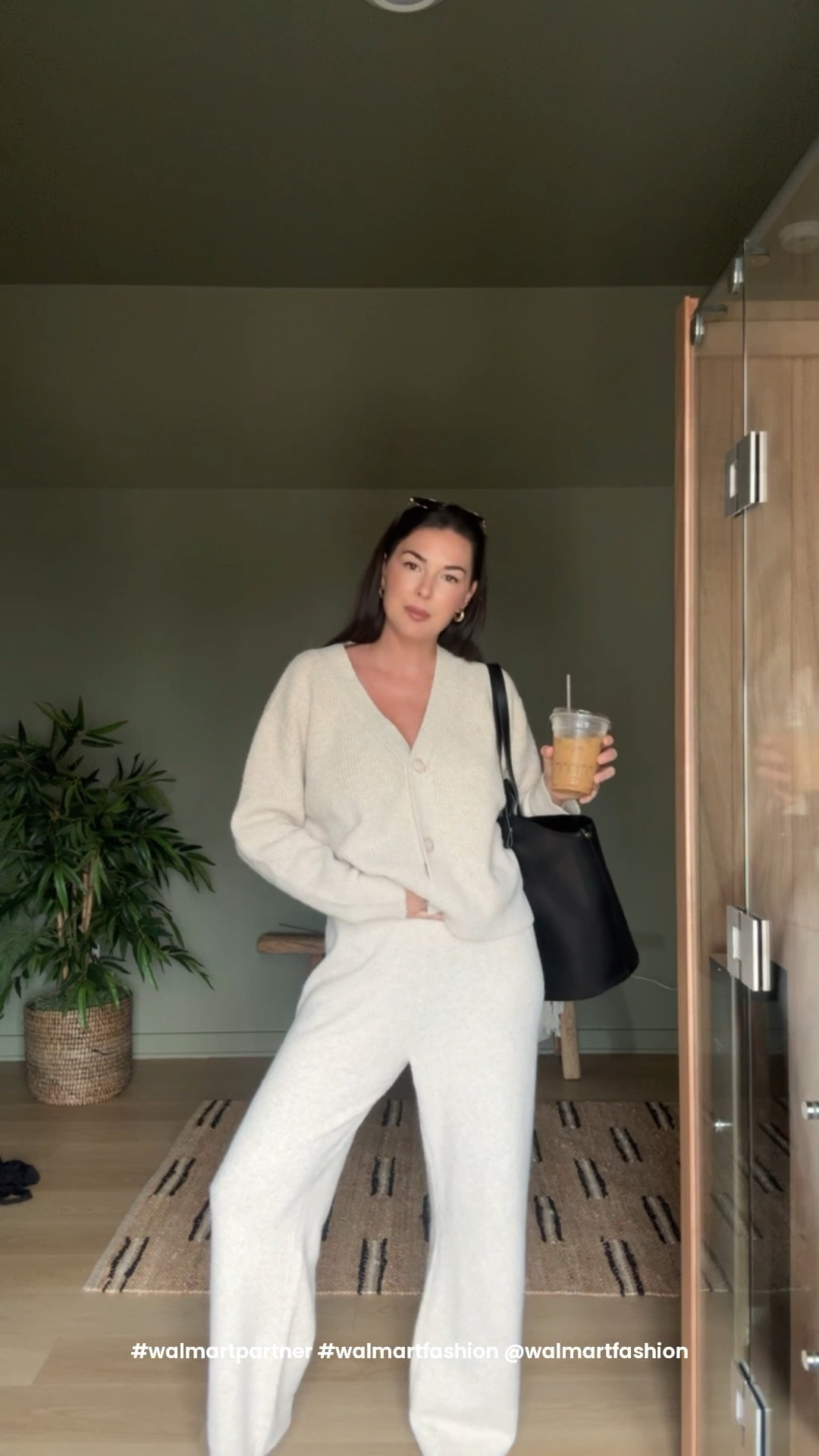 #walmartpartner got my hands on this viral cardigan set! I got a size large, but could have went with a medium. It is true to size and already a little roomy! i get the hype. Getting myself the denim blue color as well 😍💫 @walmartfashion #fallfashion @walmart #walmartfashion 

#LTKFindsUnder50 #LTKSeasonal #LTKStyleTip