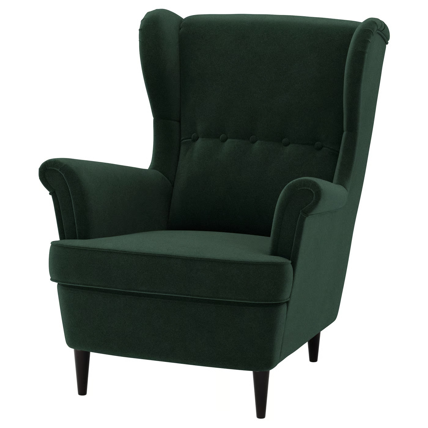STRANDMON Wing chair, Djuparp dark green | IKEA US
