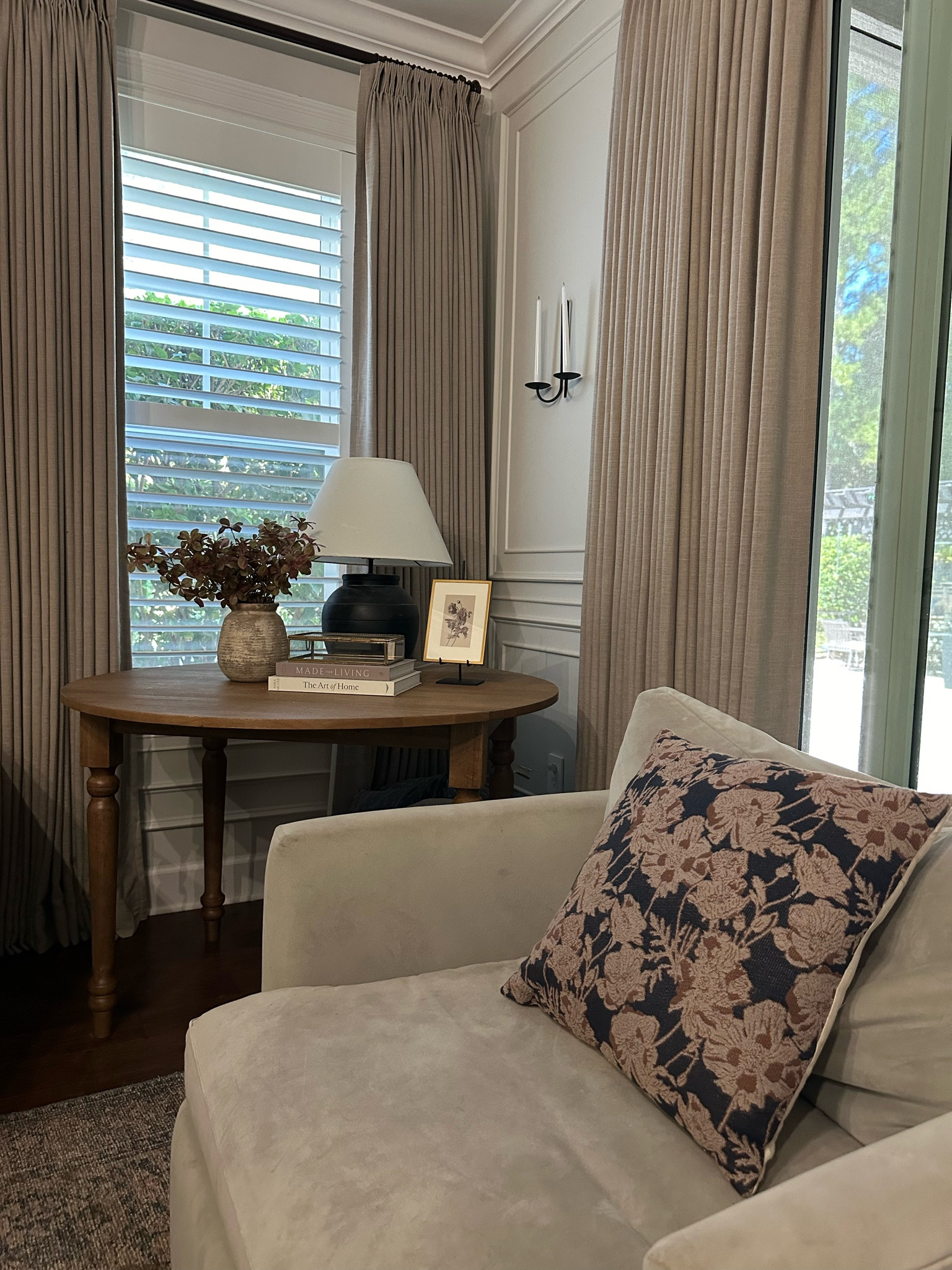 Family, living, great room decor, styling, drapes, curtains, arched bookcase, frame tv, pillows

#LTKSeasonal #LTKSaleAlert #LTKHome