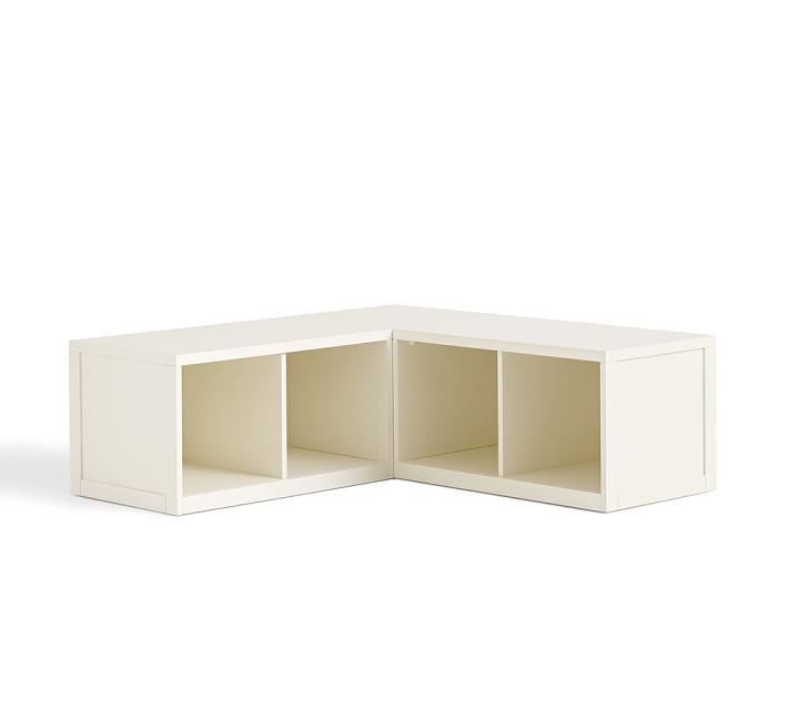 Ryland Modular Banquette Storage Set (3 Benches & 1 corner), Antique White | Pottery Barn (US)