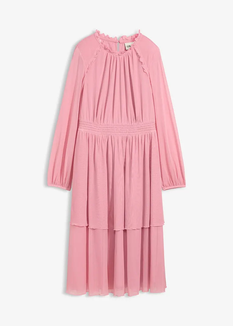 Jerseykleid aus feinem Mesh | Bonprix DE