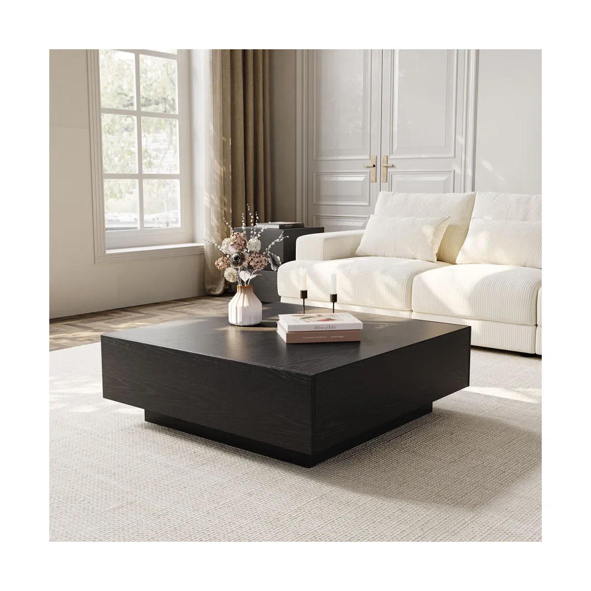 Cristyle Wood Square Coffee Table, Fully Assembled | Wayfair North America