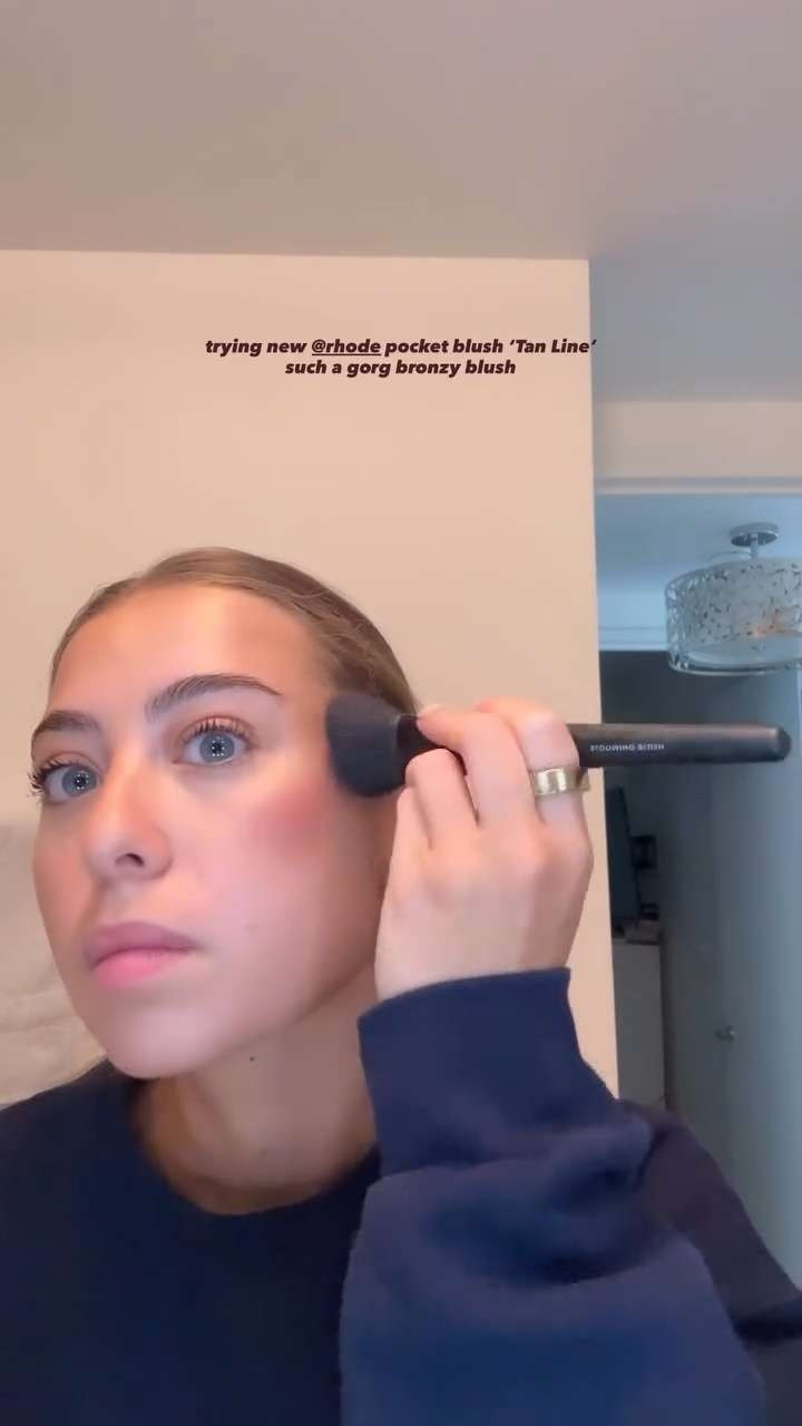 Trying Rhode's new pocket blush shade! Such a gorg bronzy blush 

 #LTKSeasonal #LTKStyleTip #LTKBeauty
